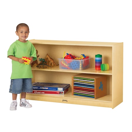 Jonti-Craft Low Mobile Straight-Shelf 0393JC